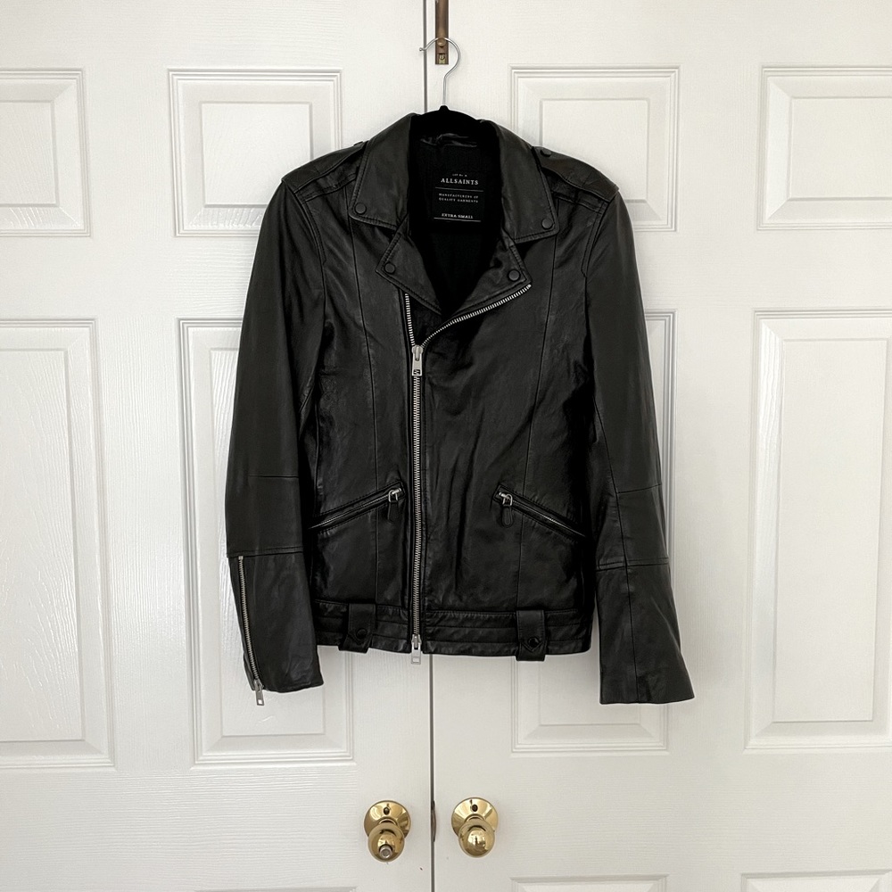 All Saints Leather Moto Jacket